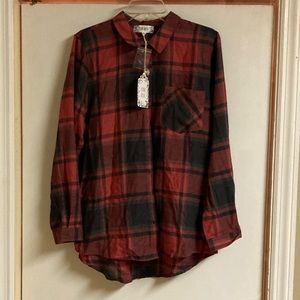 Plaid shirt large NWT
